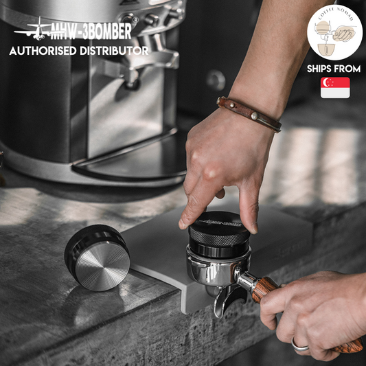 Adjustable Macaron Portable 2 in 1 Tamper & Distributor 53.35mm, 58.35mm