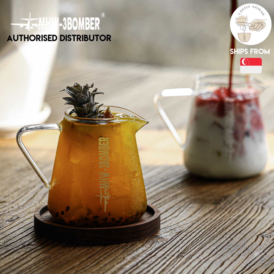 MHW-3BOMBER Coffee Server / Glass Sharing Pot w Handles 500ml