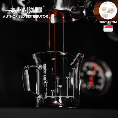 MHW-3BOMBER Coffee Double Spouts Cup with Scale Lines 80ml
