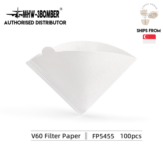 MHW-3BOMBER V-Shaped Coffee Filter Paper 100pcs - V01 / V02