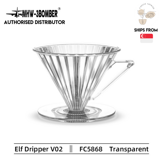 MHW-3BOMBER Elf Dripper with Handle for Drip Coffee 1/2 or 2/4 Person