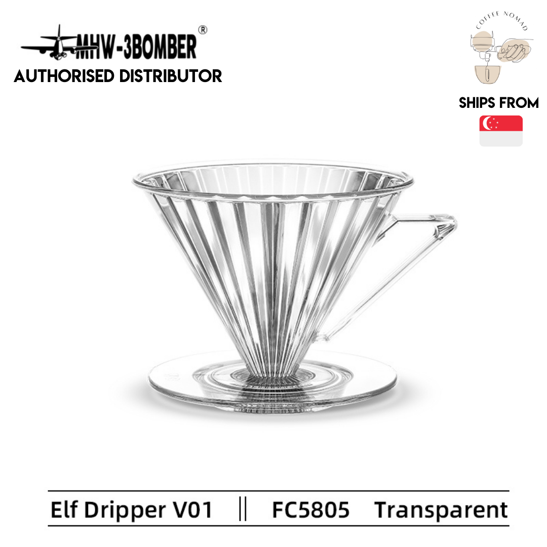 MHW-3BOMBER Elf Dripper with Handle for Drip Coffee 1/2 or 2/4 Person