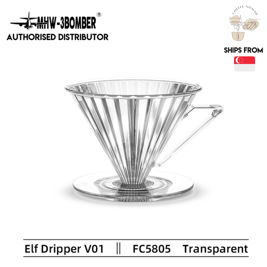 MHW-3BOMBER Elf Dripper with Handle for Drip Coffee 1/2 or 2/4 Person