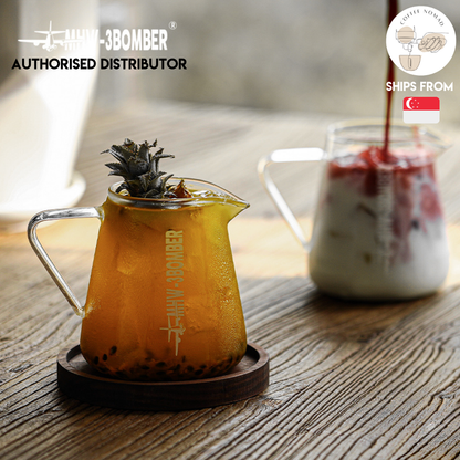 MHW-3BOMBER Coffee Server / Glass Sharing Pot w Handles 500ml