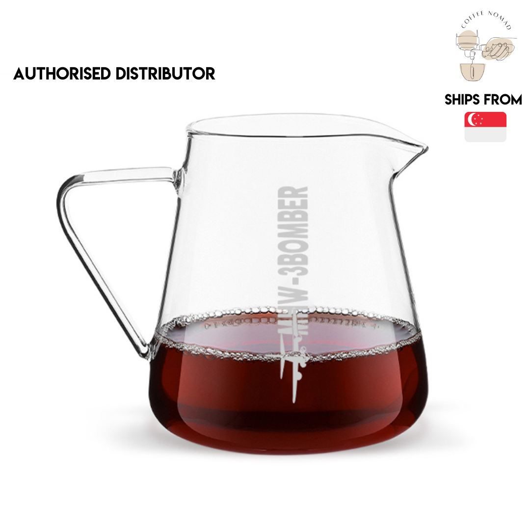 MHW-3BOMBER Coffee Server / Glass Sharing Pot w Handles 500ml