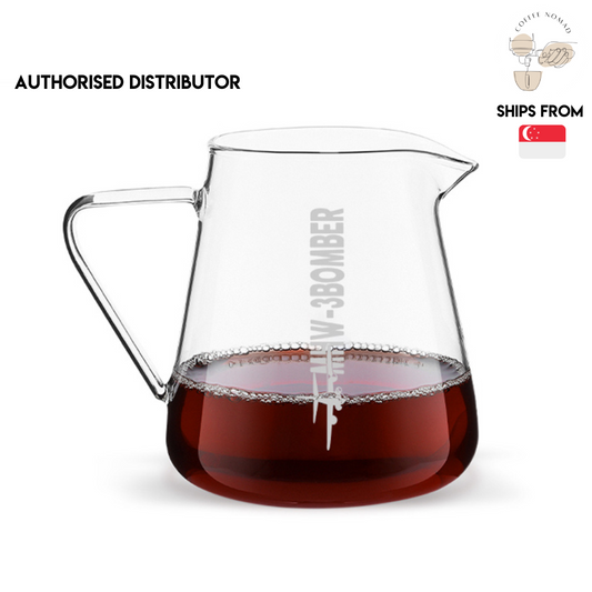 MHW-3BOMBER Coffee Server / Glass Sharing Pot w Handles 500ml