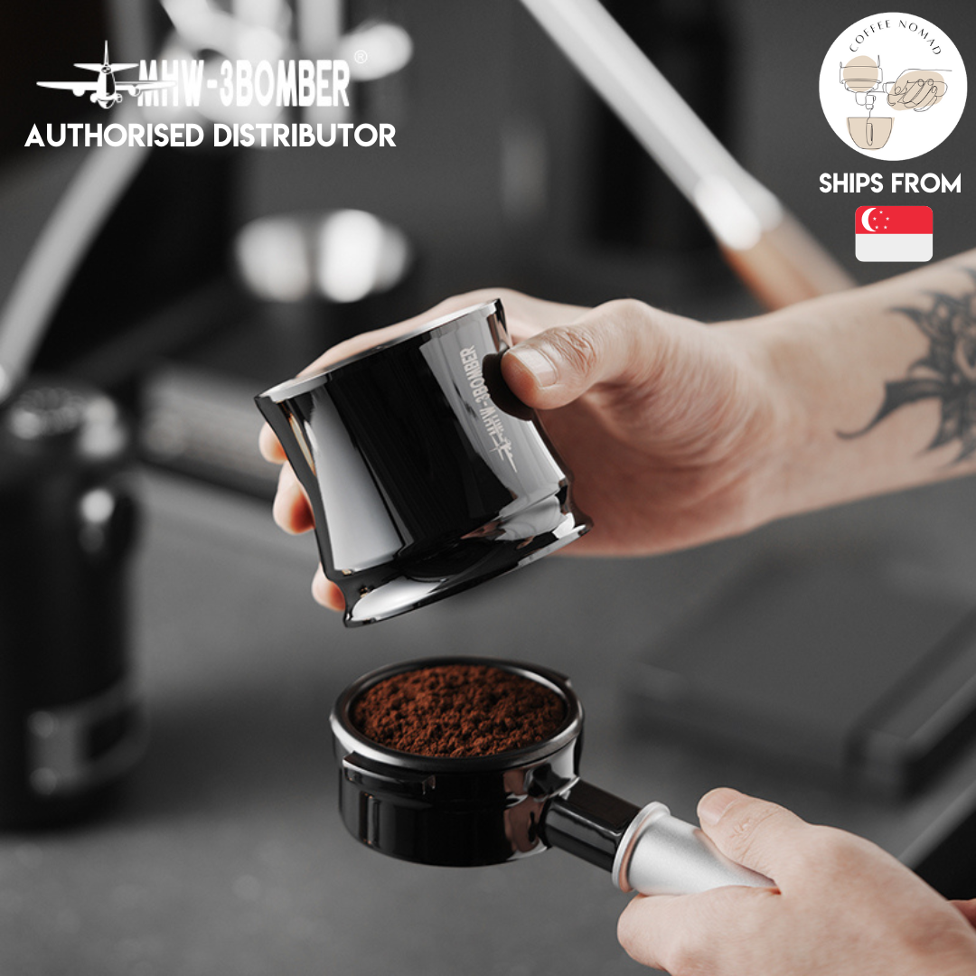 MHW-3BOMBER Flowlight Collection Stainless Steel Dosing Funnel Titanium Black 58mm