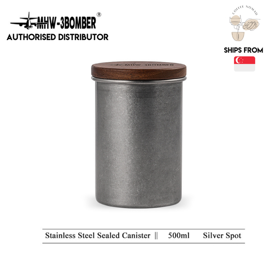 MHW-3BOMBER Stainless Steel Coffee Bean Canister