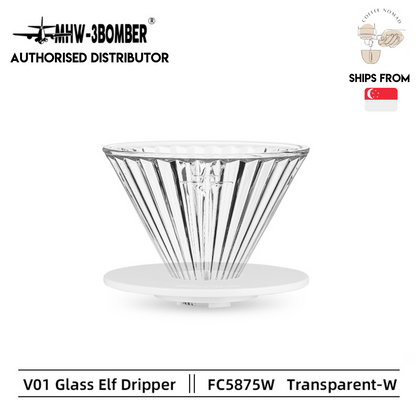 MHW-3BOMBER Elf Glass Dripper for Drip Coffee