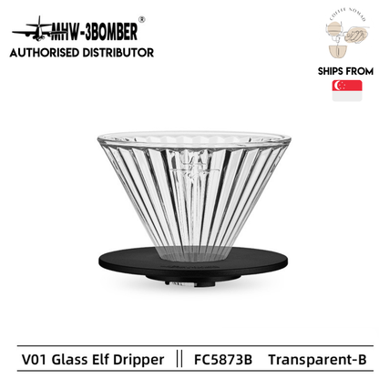 MHW-3BOMBER Elf Glass Dripper for Drip Coffee
